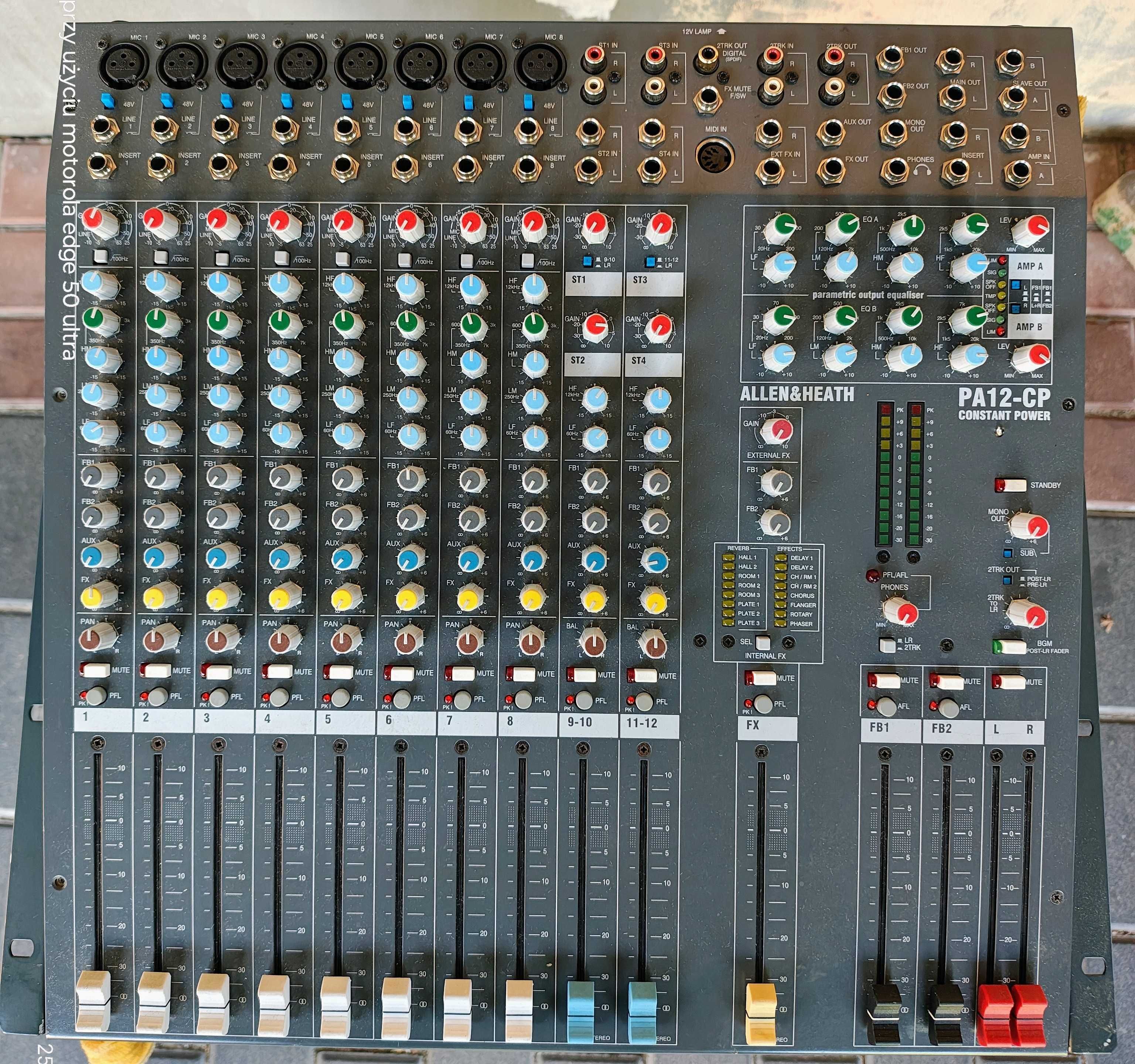 Dynacord C 150 na Electro-voice,Power-mixer Allen&Heath.