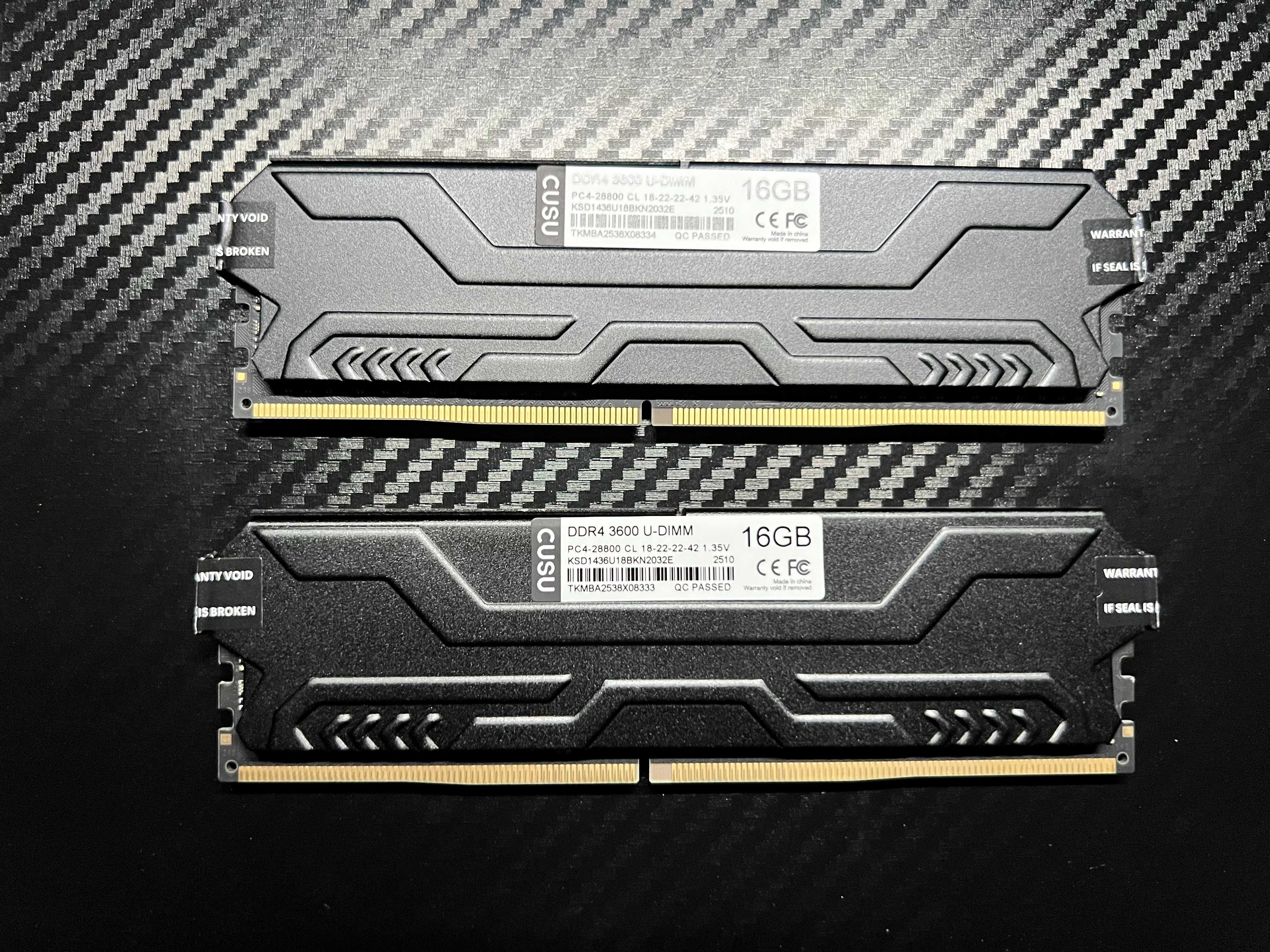 NEW! Оперативная память DDR4 Cusu DH330, 32 GB (16x2), 3600 MHz, CL18