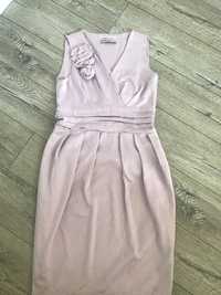 Pastelowa, elegancka  sukienka rozmiar M