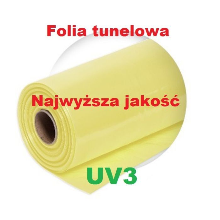 FOLIA TUNELOWA 12m UV3 szklarnia tunel foliowy SOLIDNA MARMA