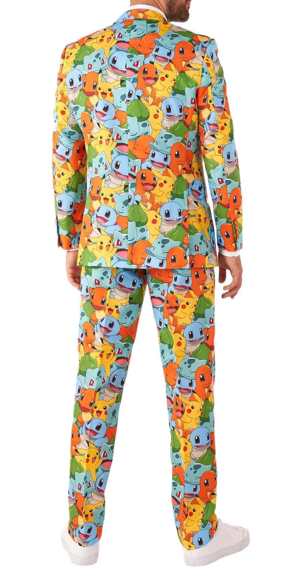 OPPOSUITS Garnitur męski z krawatem kolorowy POKEMONY bajka niebieski