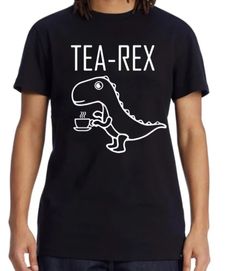 Tea Rex T-Rex dinozaur koszulka męska 8 rozmiarów NOWA