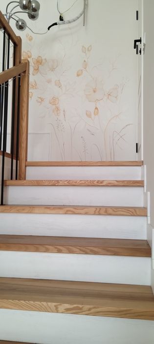 Барельєф Ботанічний барел'єф Ліпнина на стінах Розпис стін