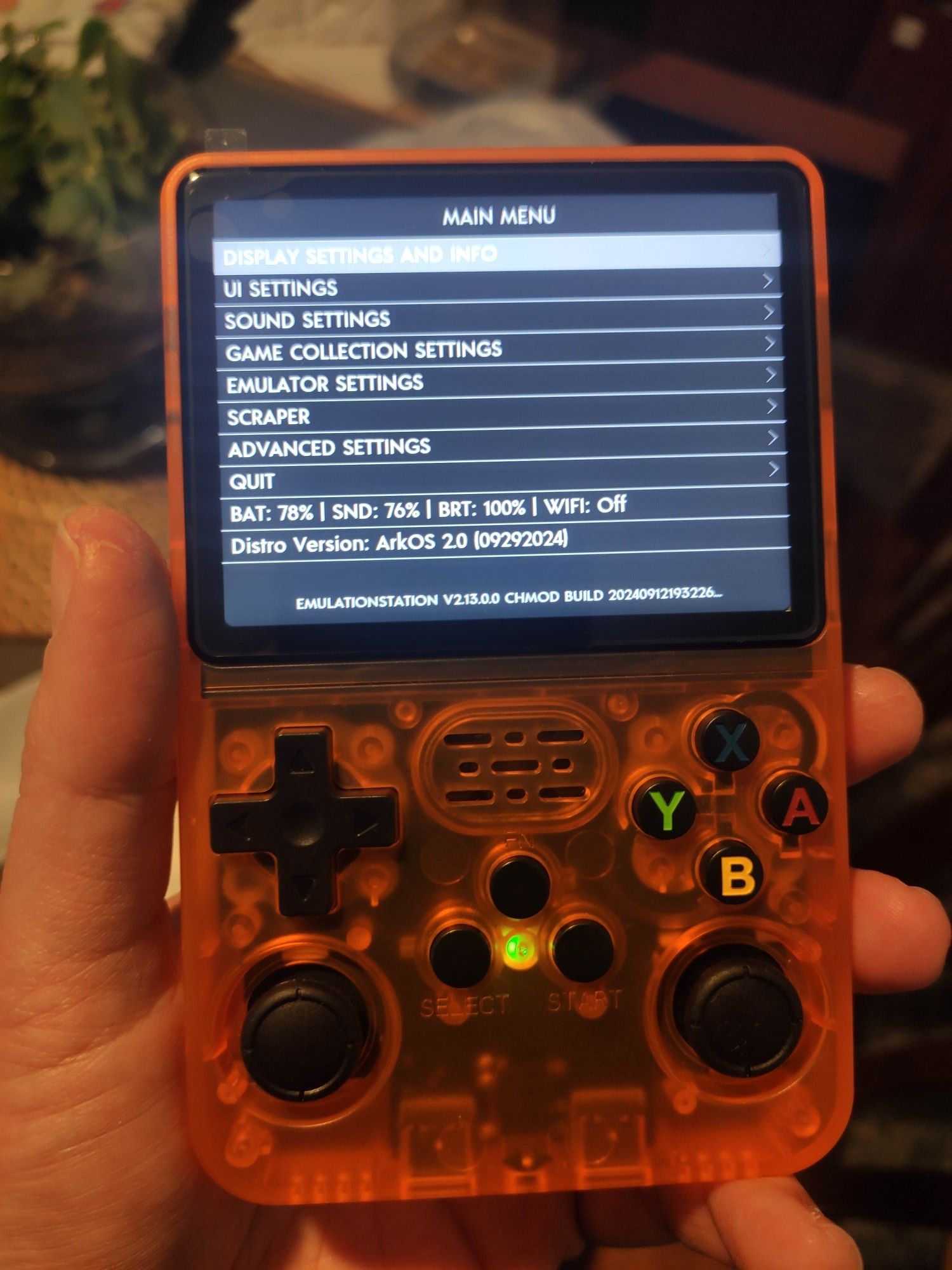 Consola R36S Laranja (Nova) + Bolsa