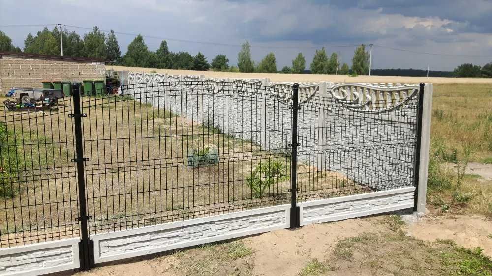 Ogrodzenia panelowe , słupki ogrodzeniowe, podmurówka betonowa