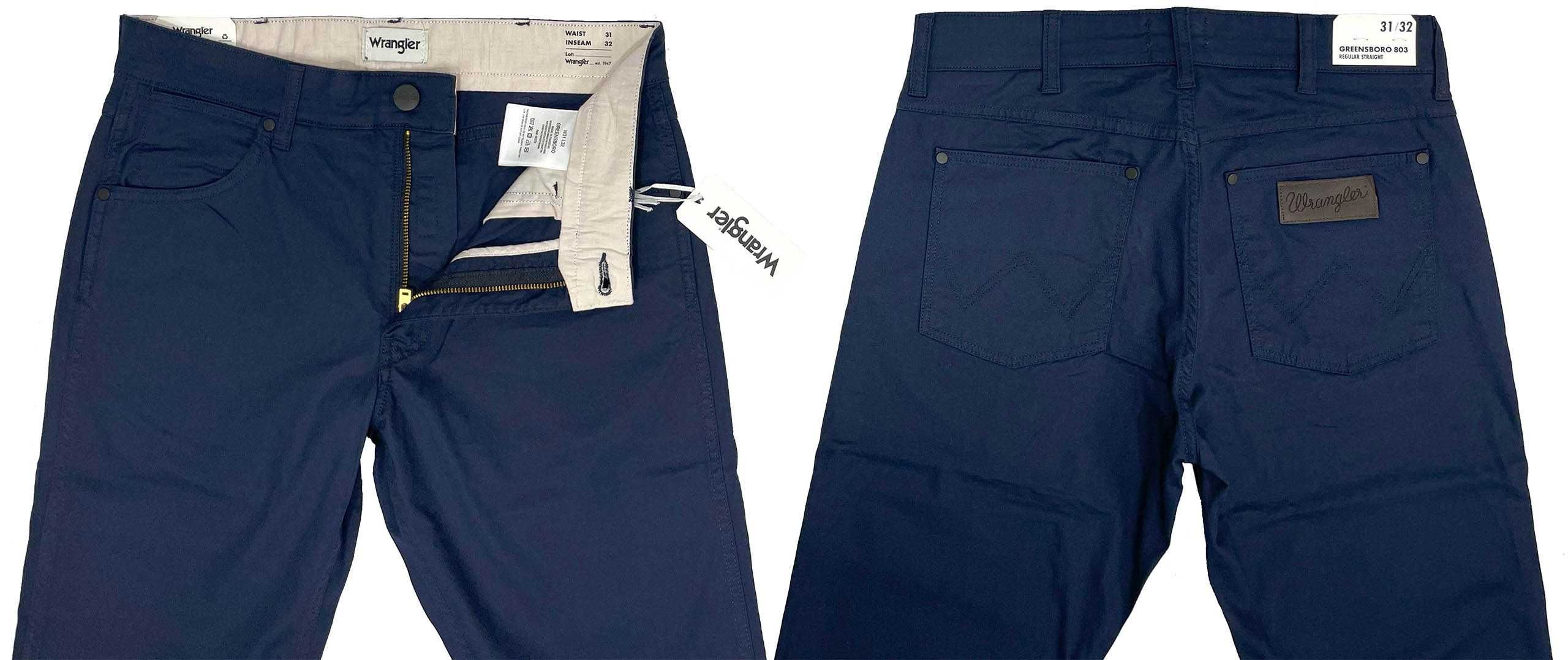 Spodnie męskie Wrangler Greensboro 803 Dark Navy W31 L32