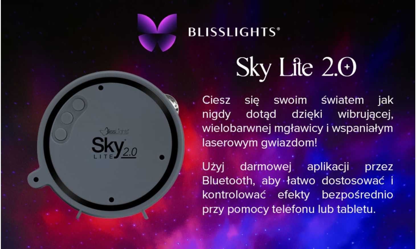 Projektor nieba gwiazd galaxy Sky Lite RGB + APP