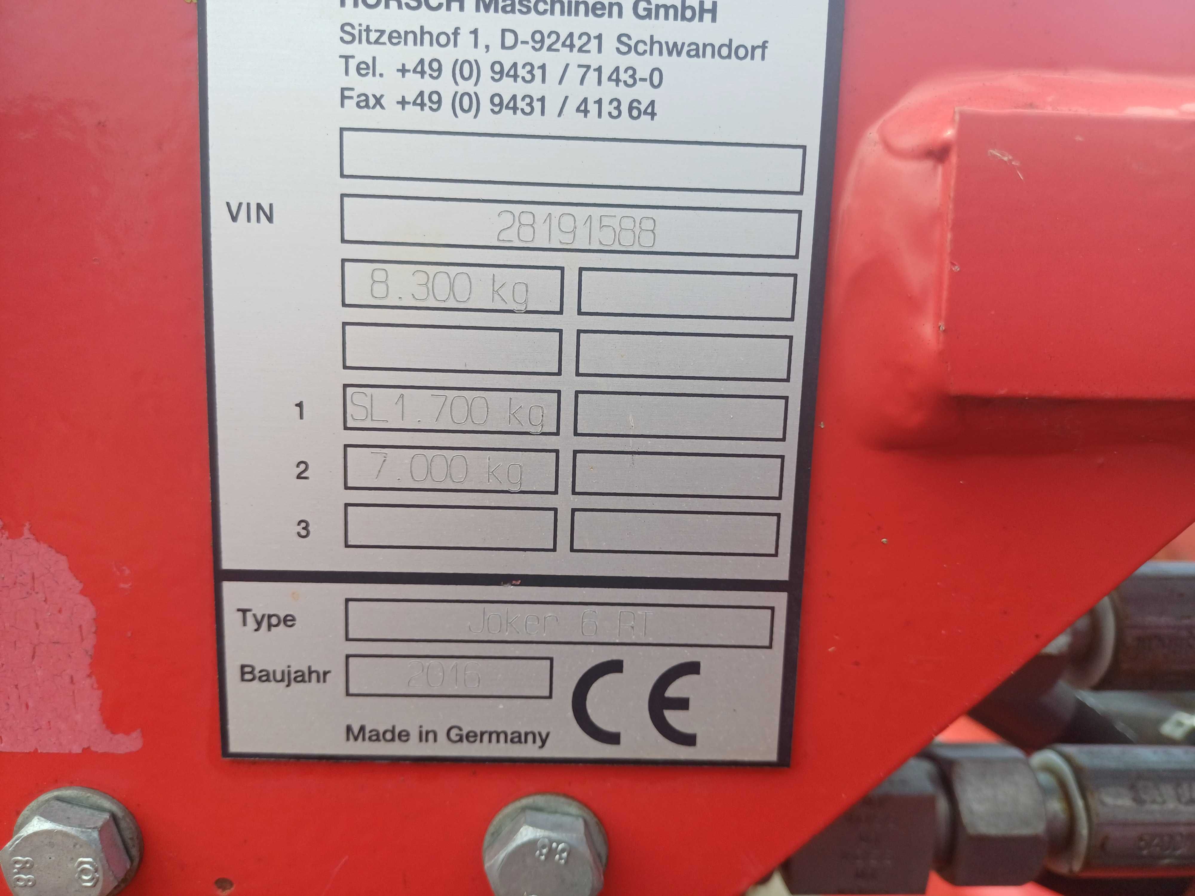Horsch Joker 6 RT brona talerzowa