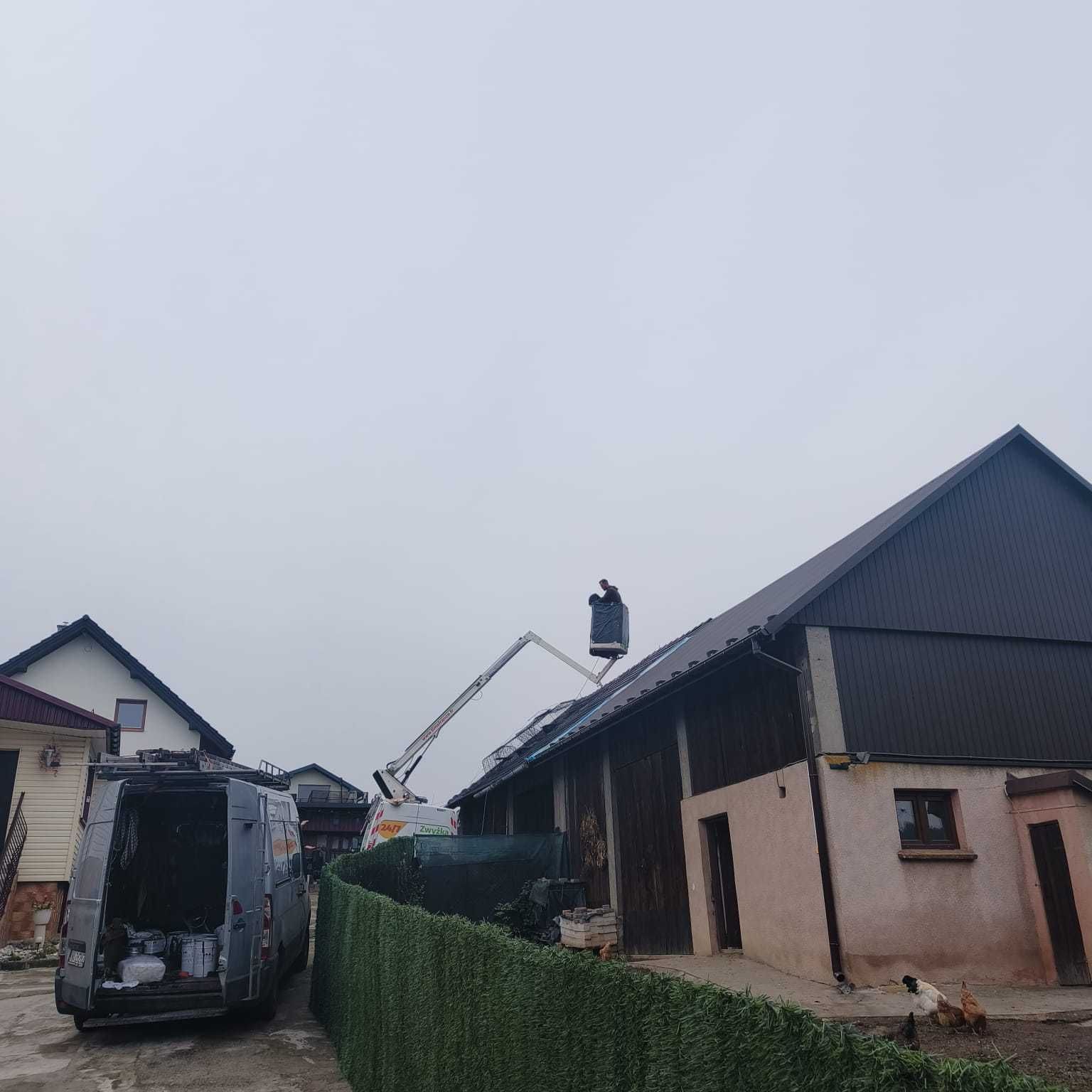 Podnośnik Koszowy Zwyżka Wynajem mycie elewacji wycinka drzew montaż