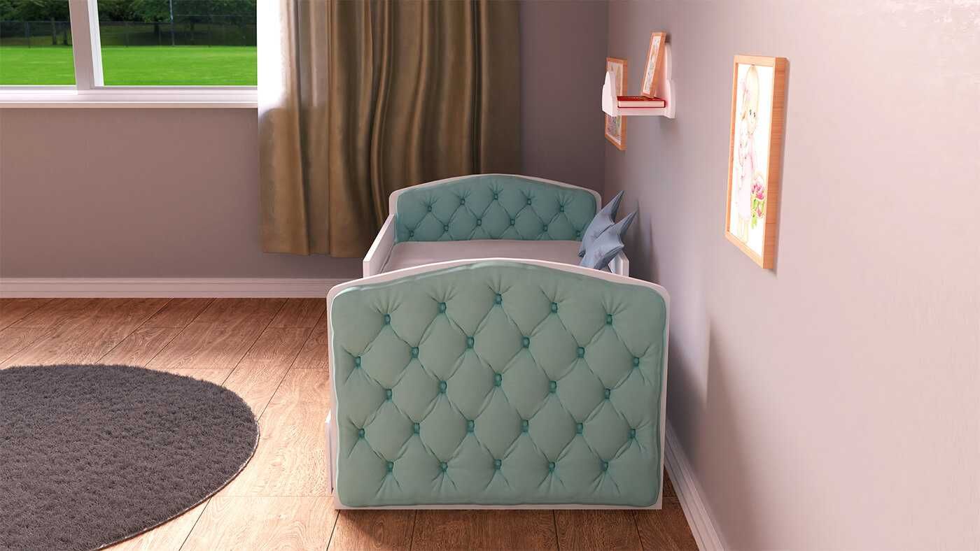 NOWE Łóżko dziecięce OLA QUEEN 80x160 + MATERAC + SZUFLADA