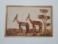 Quadro étnico de madeira