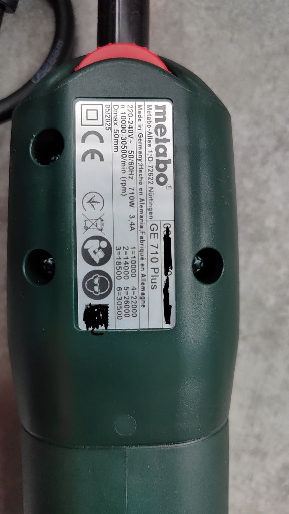 Szlifierka prosta Metabo GE 710 Plus
