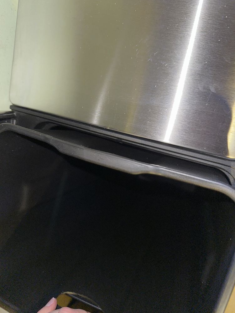 Kosz na śmieci dwie komory 2x 30l ze stali 60l  z pedałem pojemnik duo