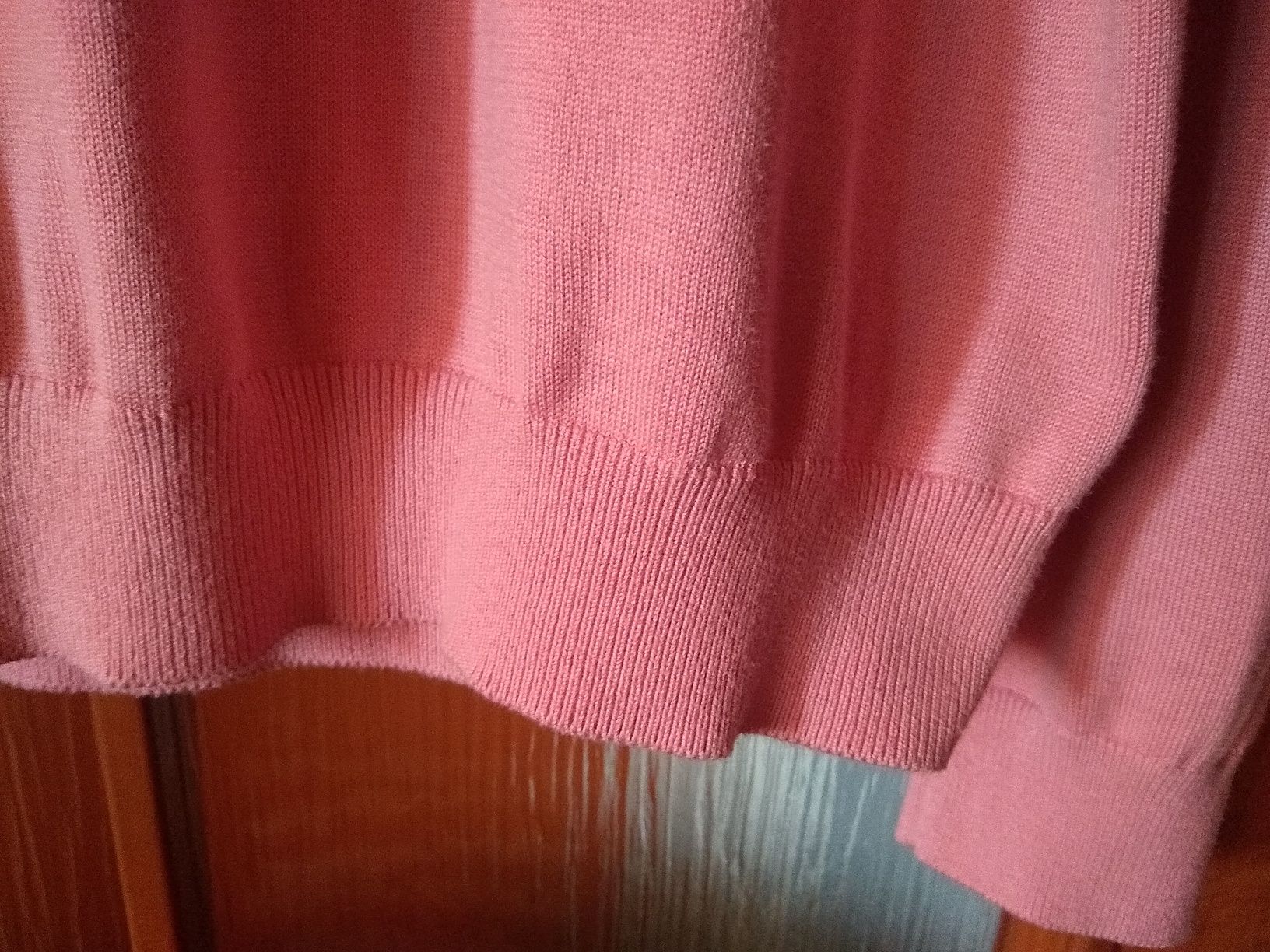 Męski sweter bawełniano-jedwabny, 10% Jedwab, Rozmiar L-XL