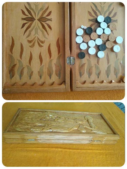 НАРДЫ резные - ручная работа, длина 47 см.