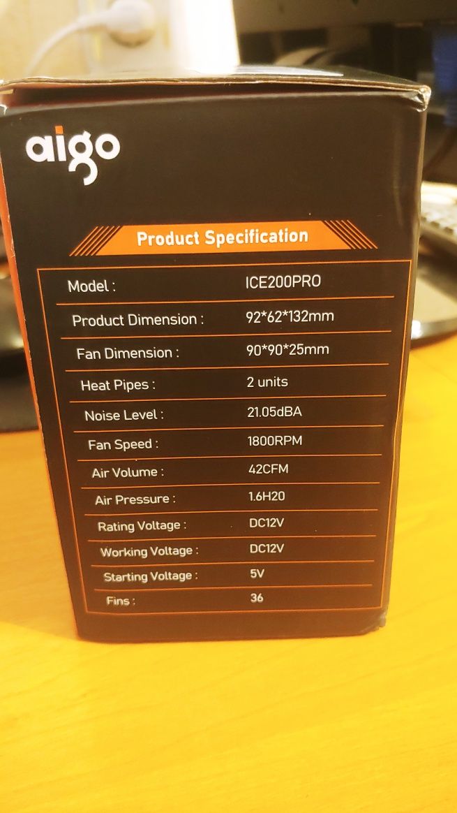 Кулер процесора Aigo ICE200PRO, ICE400SE, 3pin Intel 115х 1200 1700