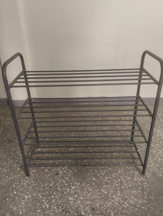 Metalowy stojak na buty 80x34x80