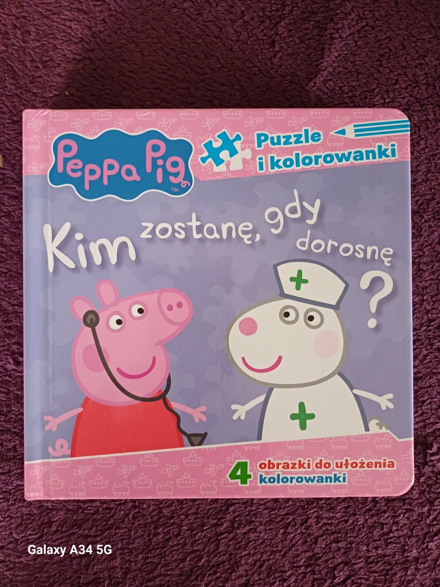 Peppa 2 książeczki sensoryczna i z puzzlami