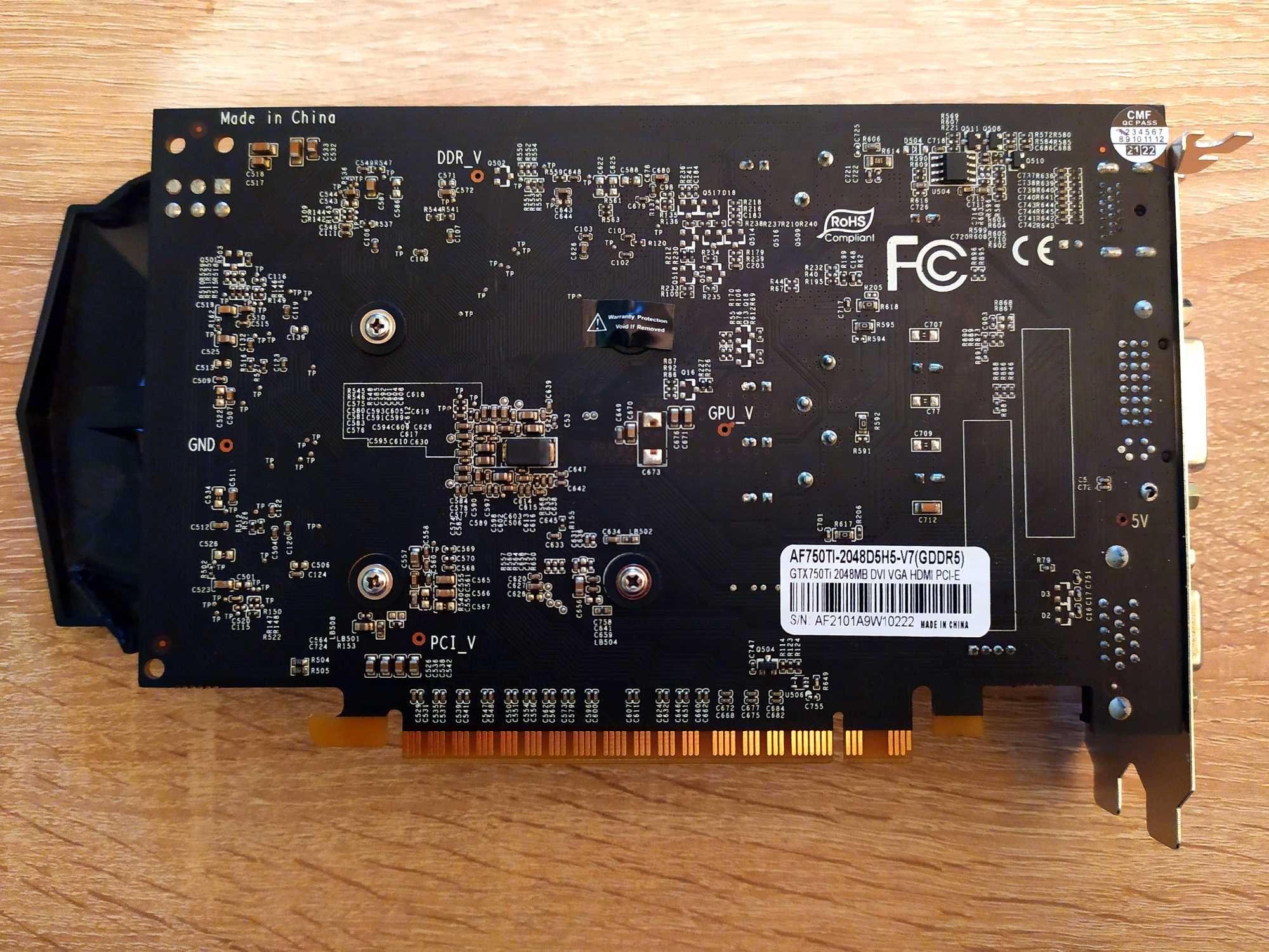 AFOX GeForce GTX 750 Ti 2GB GDDR5 (DVI, VGA, HDMI) нова відеокарта!