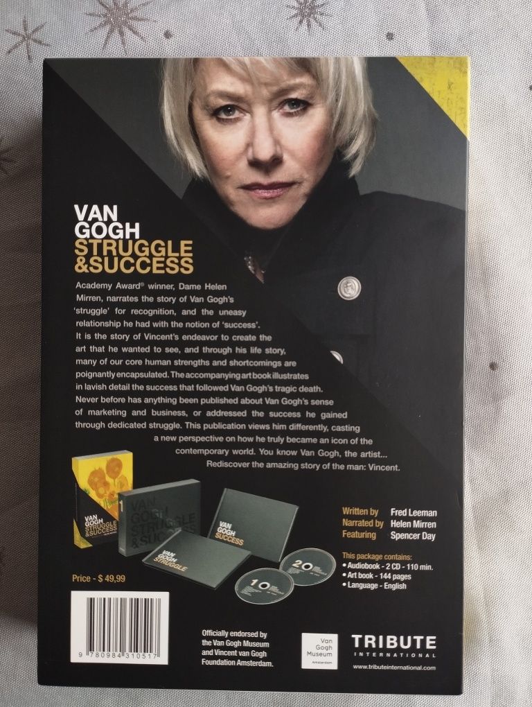 Van Gogh Struggle and Success Audiobook 2cd książka Leeman Miren