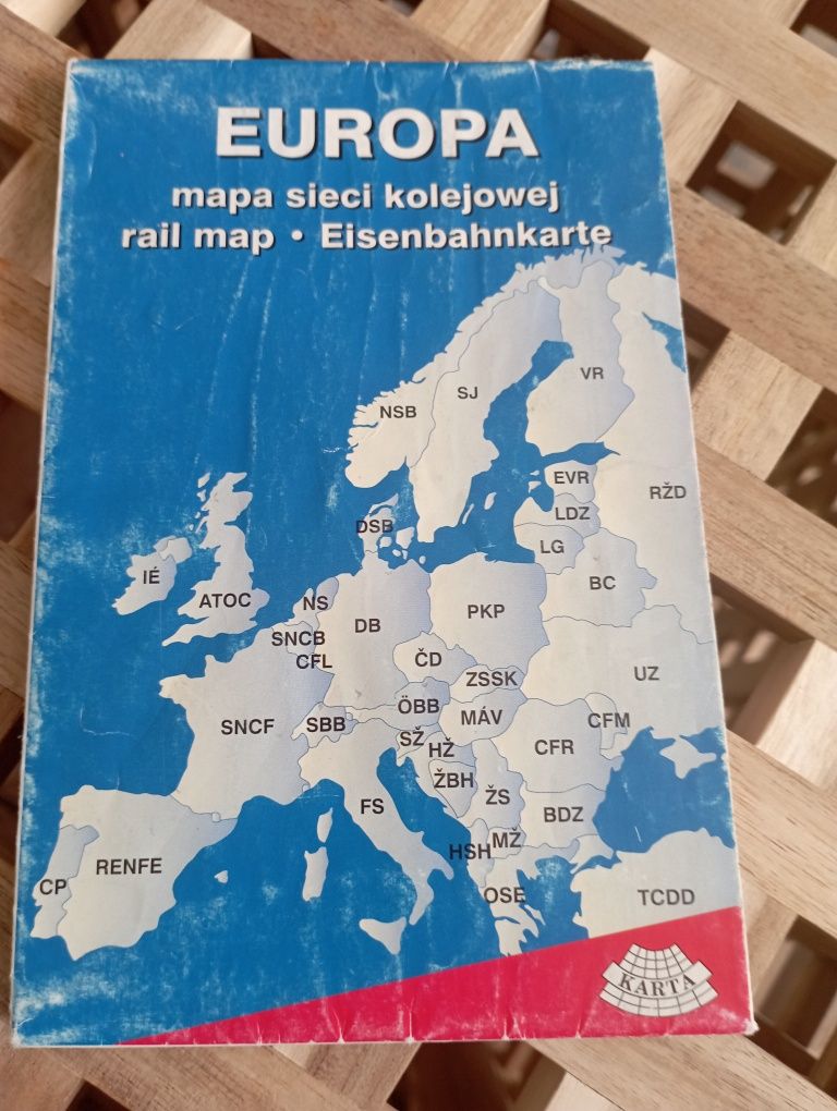 Sprzedam mapę kolejową załącznik do sieciowego rozkładu jazdy 2005/6