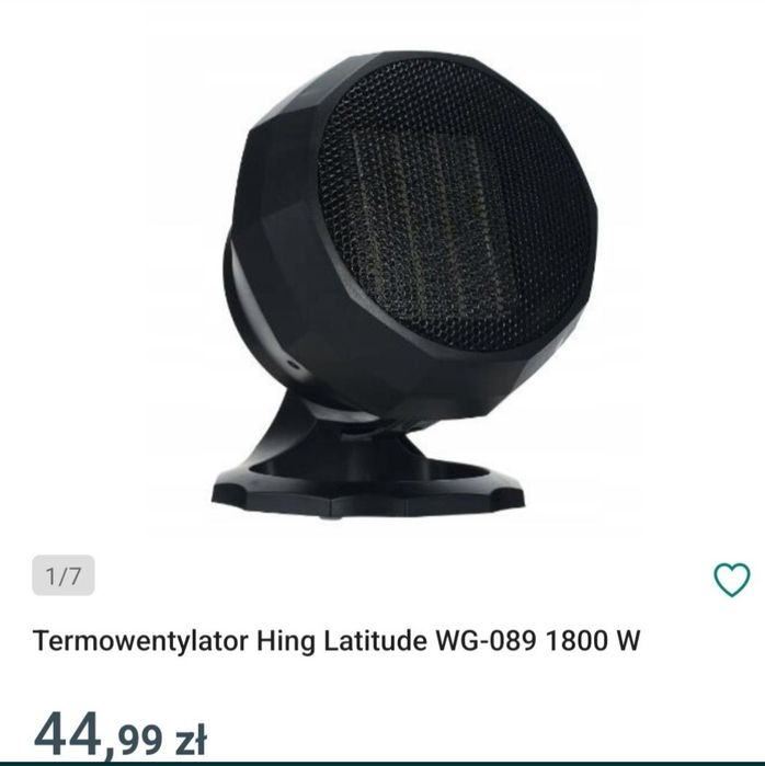 Termowentylator hing latitude nowy