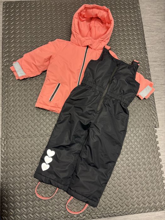 Зимовий комбінезон waikiki 2-3 роки 92-98 см напівкомбінезон і куртка
