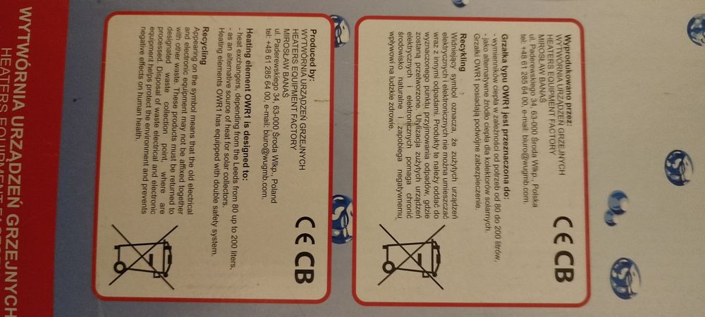 Grzałka MB 2000 OWR1/230V 6/4"