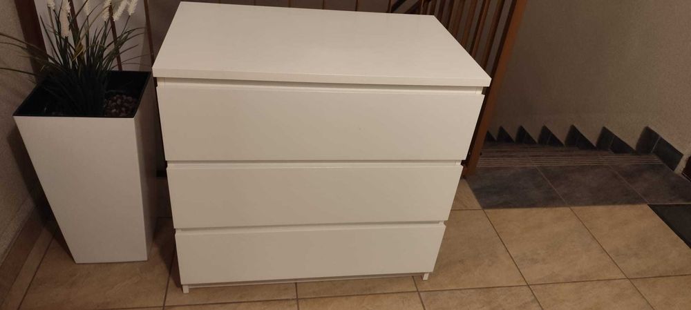 Komoda 3 szuflady - biała