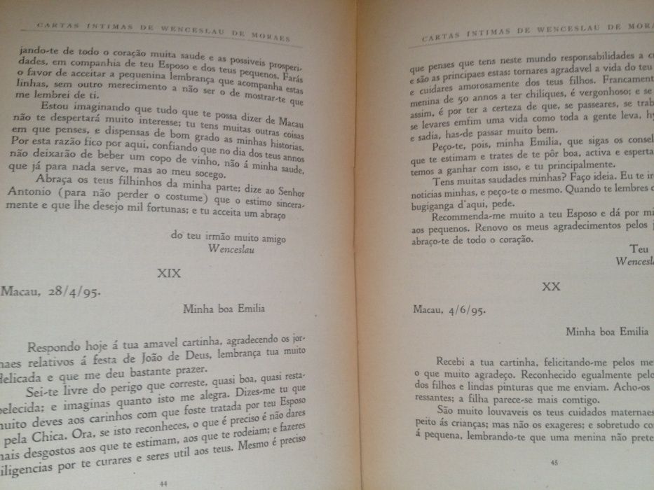 Cartas íntimas de Wenceslau de Moraes