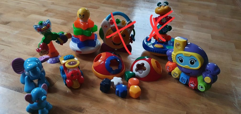 Fisher price zabawki i inne