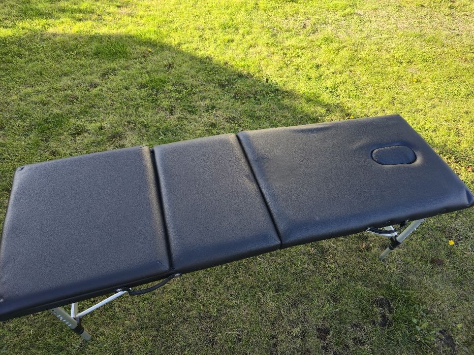Stół do masażu 60 cm aluminiowy trzysegmentowy - czarny