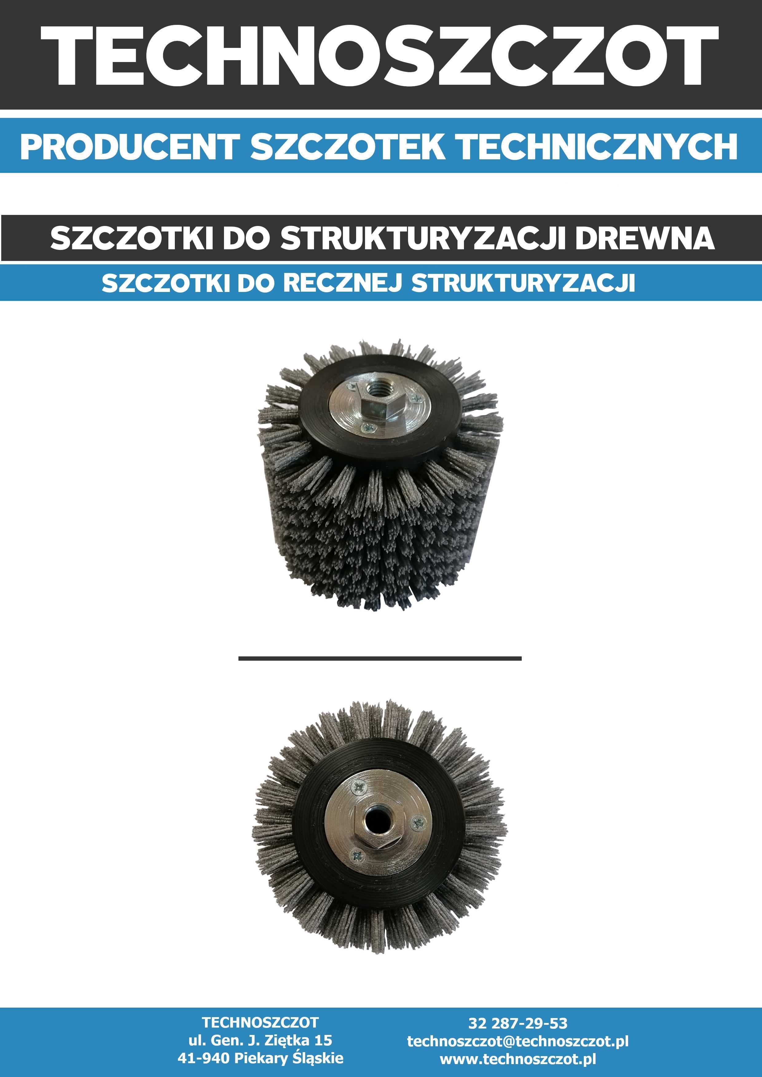 Szczotka do strukturyzacji postarzania drewna desek tarasu