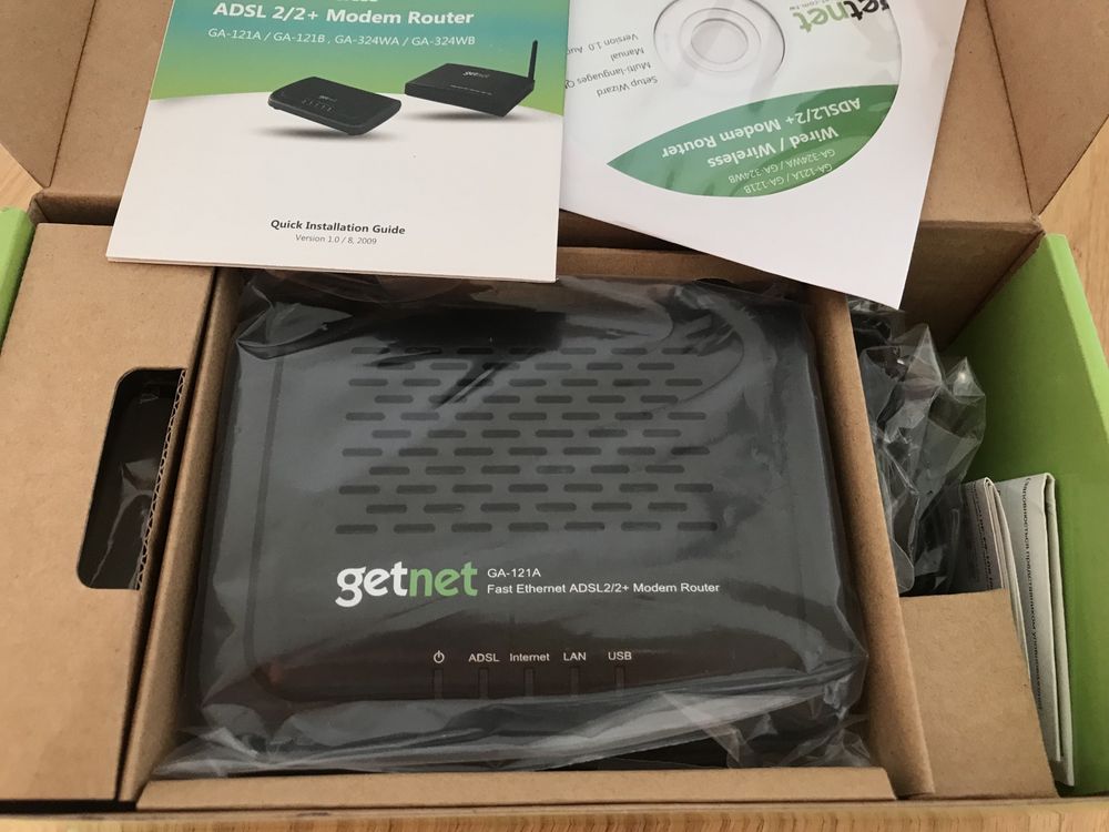 ADSL2/2 Modem Router Getnet роутер новый