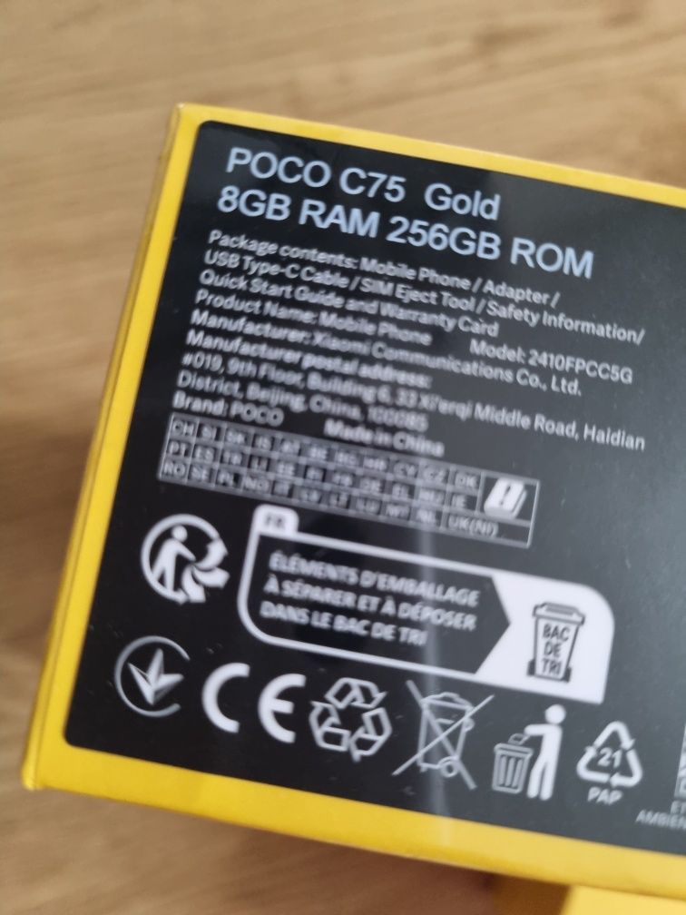 POCO C75 8+8/256Gb Global version black green gold нові з зарядним 33W