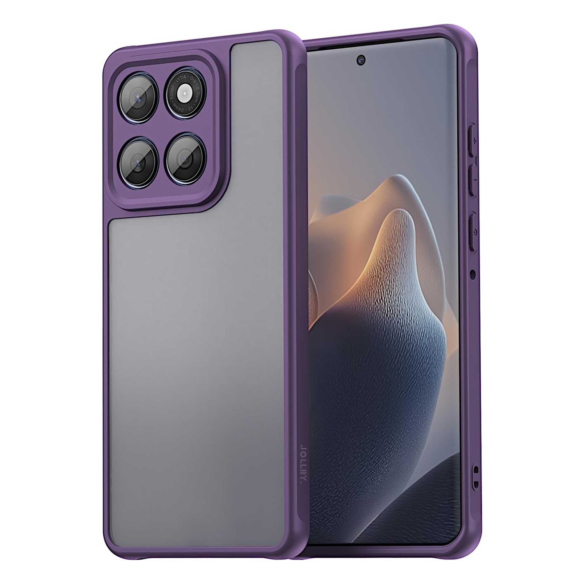 Etui JOLLBY. Shadow do Motorola Edge 60 Fusion (Frosted Purple)