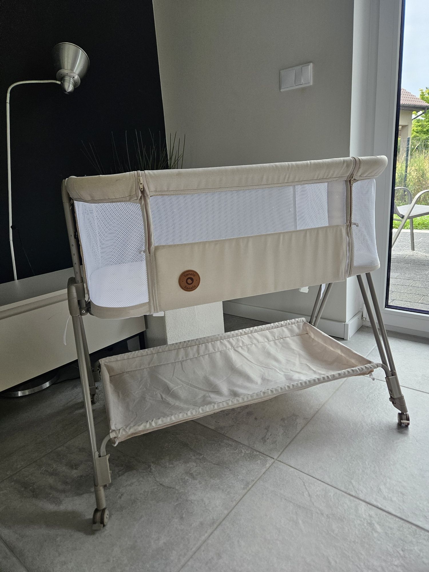 Łóżeczko dostawne Lionelo luna beige sand