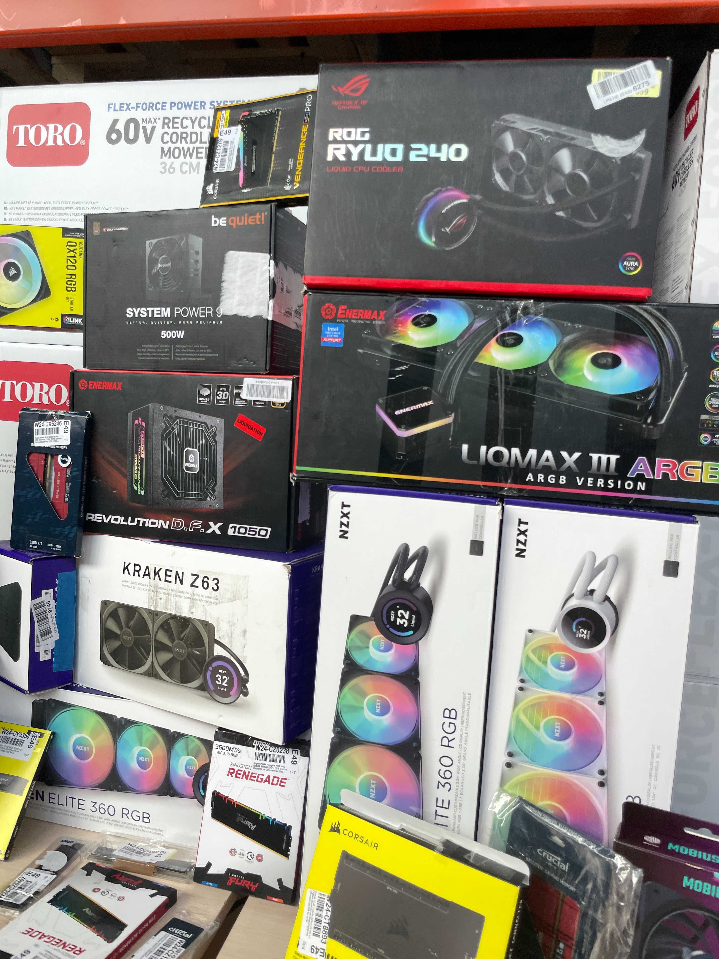 ОПТ Комплектуючі з Амазон! Corsair, NZXT, Kingston, ASUS