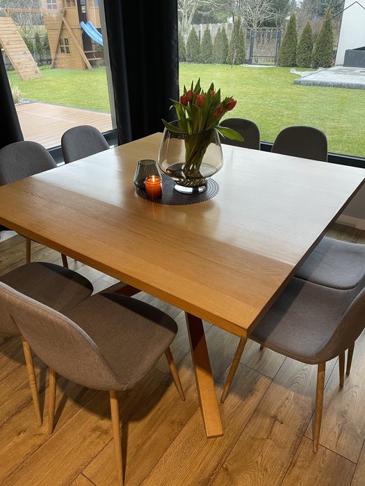 Stół dębowy 140x140