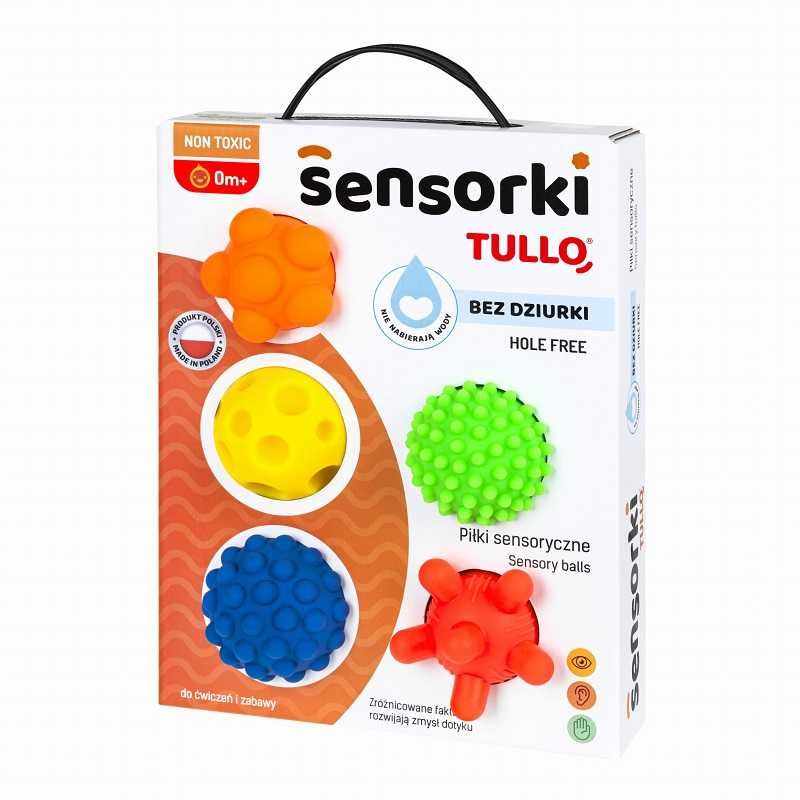 Piłeczki sensoryczne Sensorki 5 szt Bez dziurki Tullo