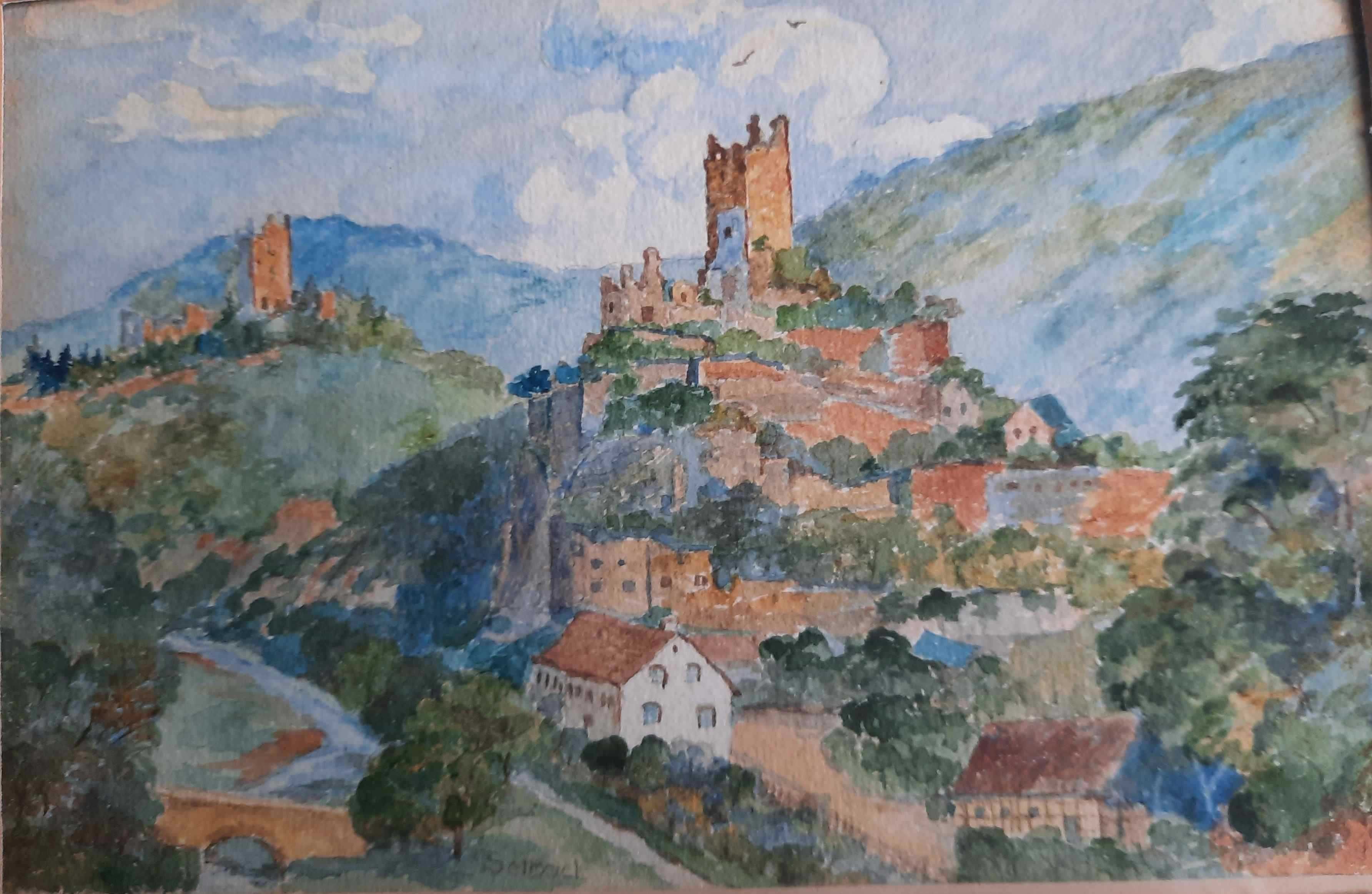Akwarela Franz Jakob SELBACH 1875r. - 1959r.