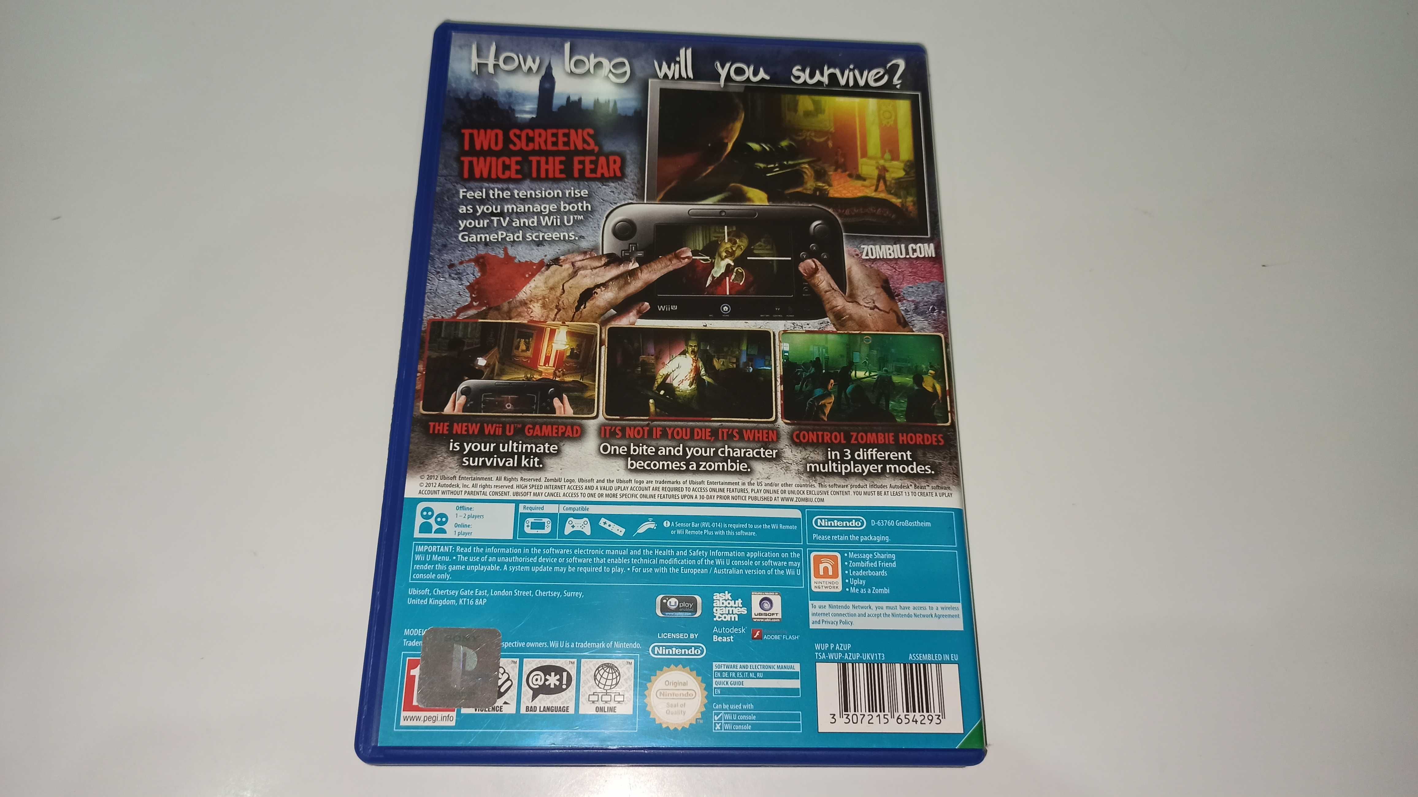 nintendo wii u ZOMBI U mega unikat !! zombiaki i akcja v1