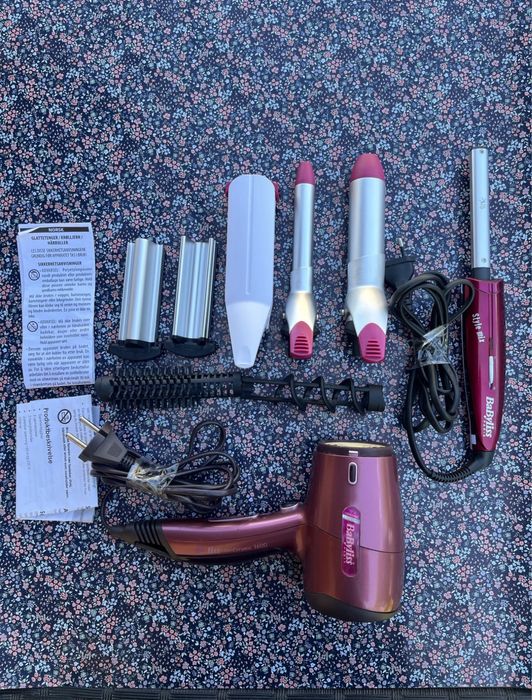 Набір стайлер Babyliss paris 6в1 + фен Babyliss paris ioniceramic 1600