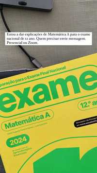 Explicações de Matemática, 9º e 12º ano, Exame Nacional