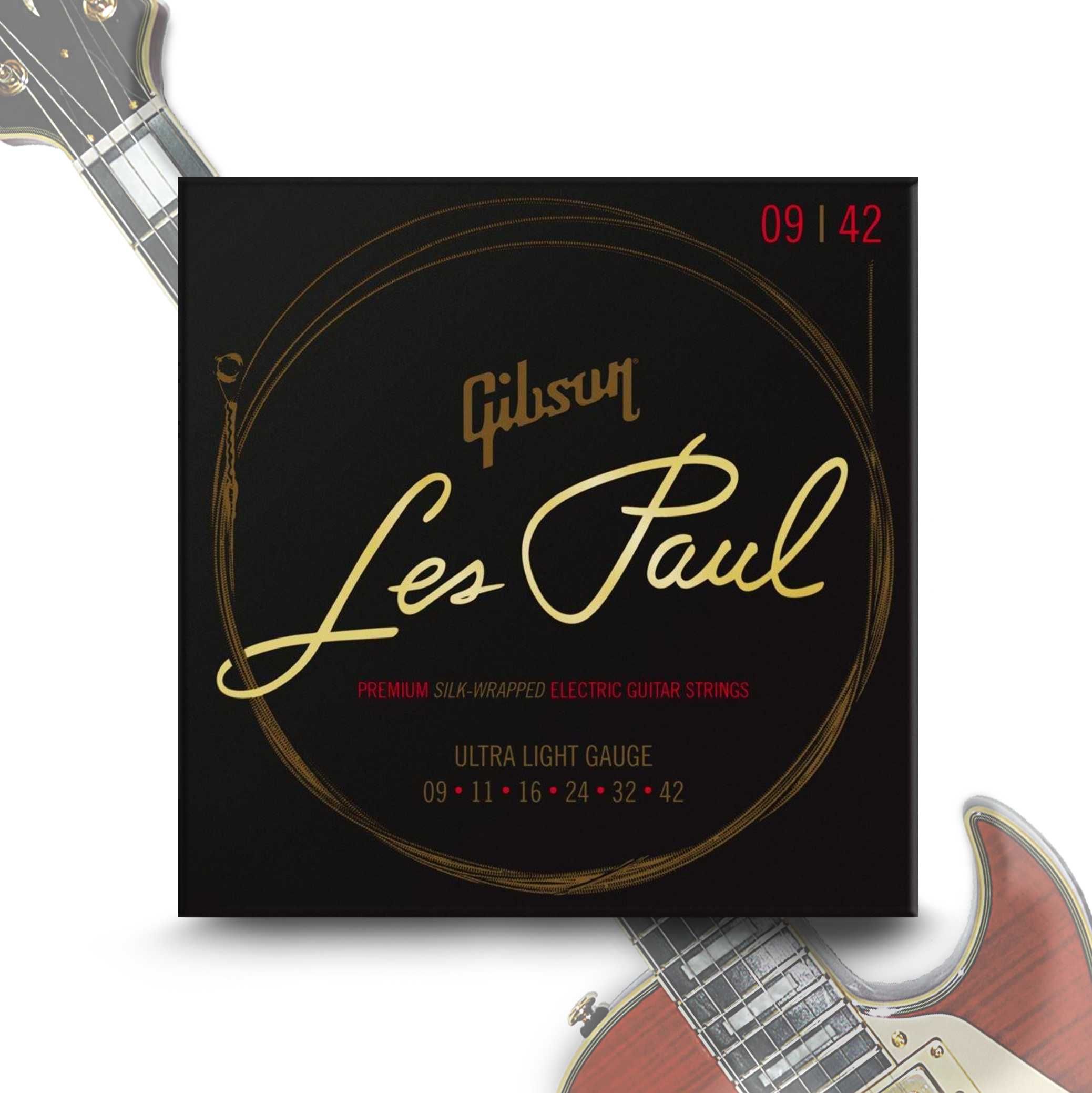 Struny do gitary elektrycznej 9-42 Gibson SEG-LES9 Les Paul