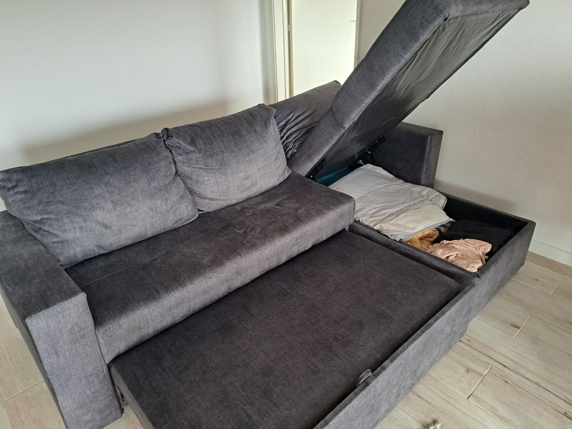 Sofa cama e arrumação medidas: 225cm×140cm