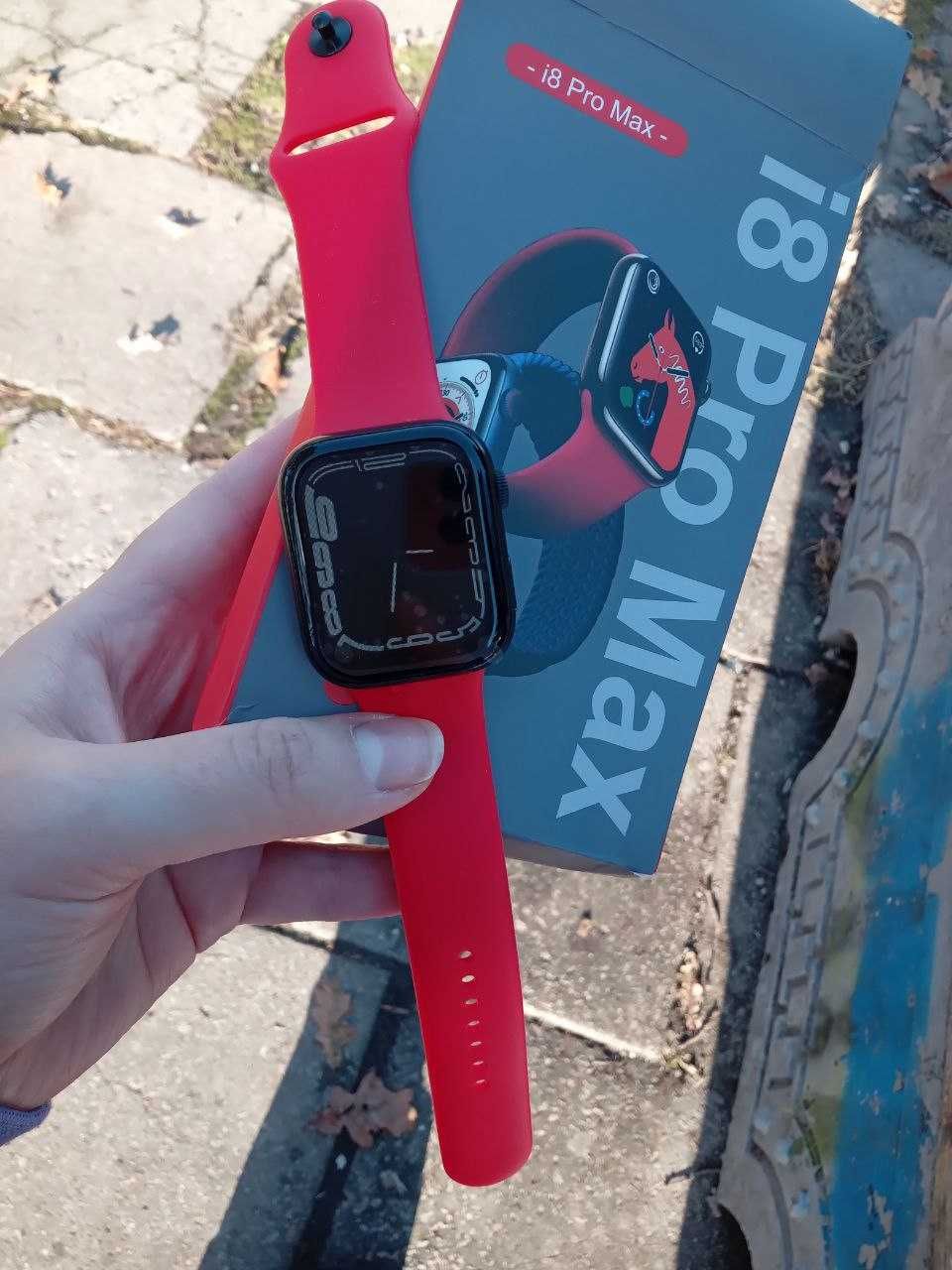 Смарт годинник i8 pro max Red