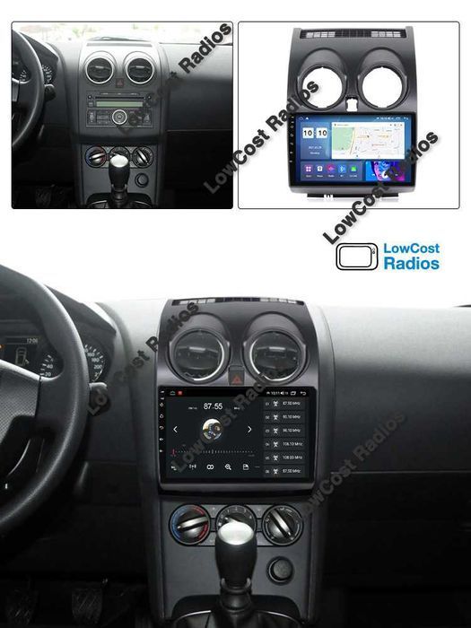 *(NOVO) Rádio 2DIN 9" Nissan QASHQAI J10 (2006 a 2014) • Android 15