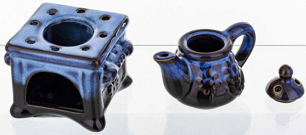 Ceramiczny kominek CZAJNIK na olejek zapachowy wosk