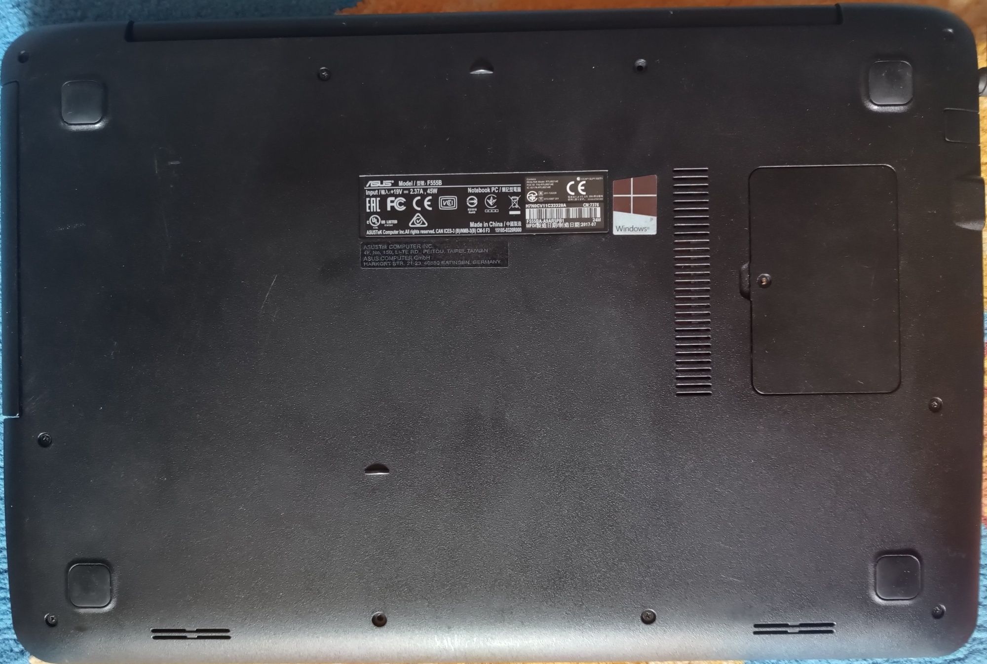 Portátil ASUS - 15,6"